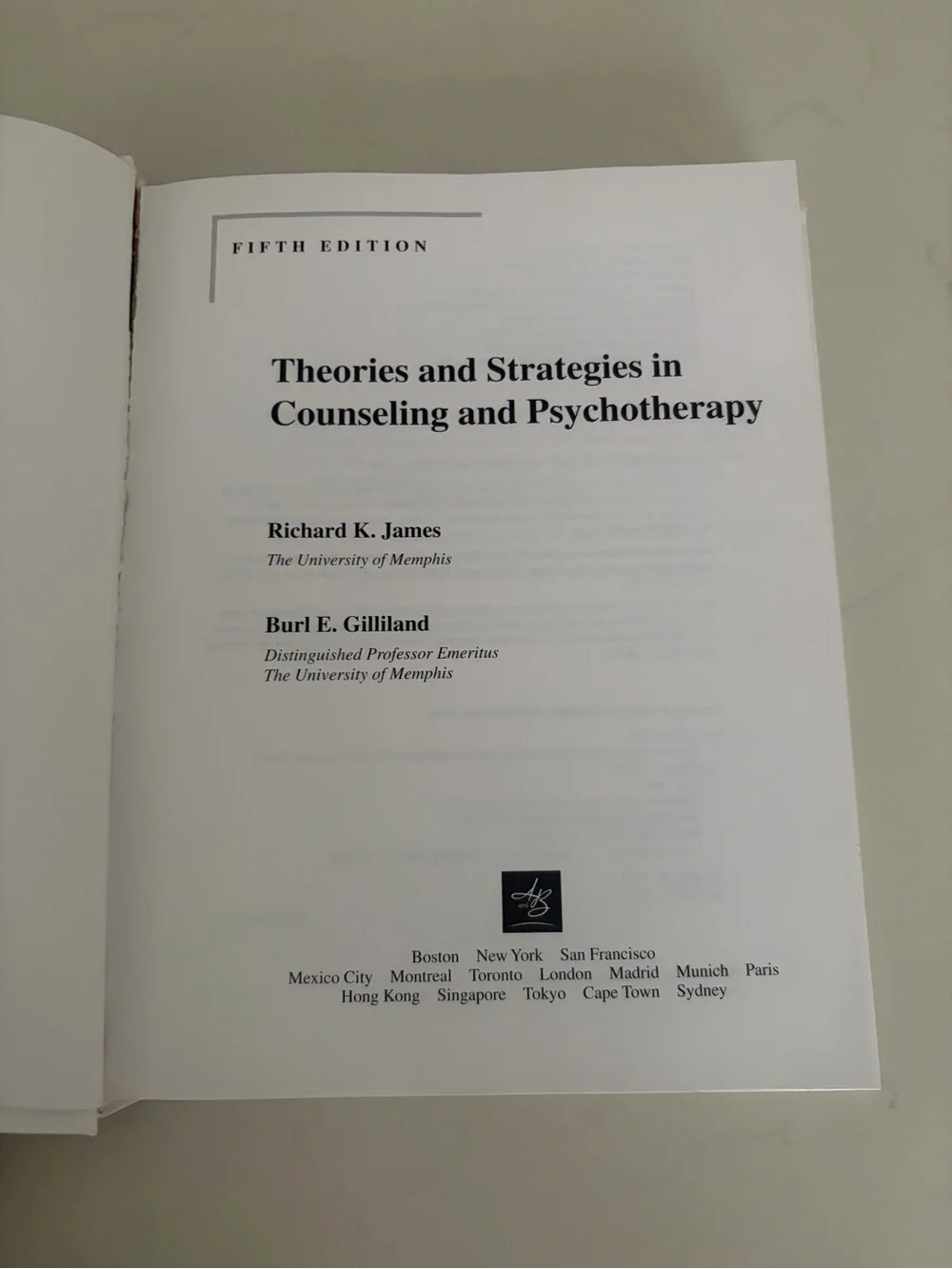 Theories and Strategies In Counseling & Psychotherapy (Fifth Edition)